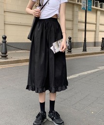 Mayree | 【Mayree】裾フリル ミモレ丈 スカート(スカート)