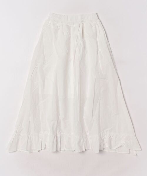 Mayree（メイリー）の「【Mayree】裾フリル ミモレ丈 スカート（スカート・レディース・ホワイト/ブラック・FREE）」の9枚目の写真