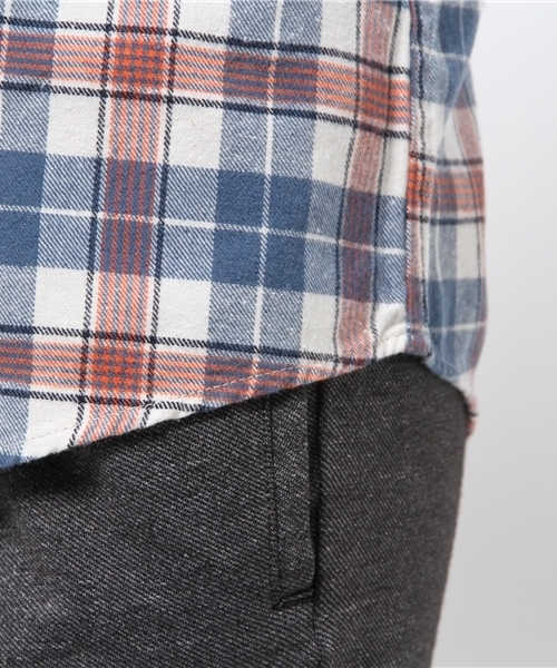 SEVENDAYS=SUNDAY（セブンデイズサンデイ）の「ビエラチェック　長袖レギュラーシャツ（シャツ/ブラウス・レディース・ピンク/ブラウン/ブルー・LARGE/MEDIUM）」の10枚目の写真