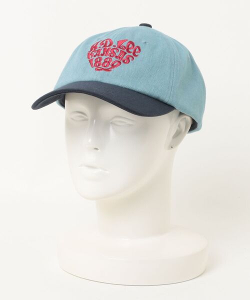 Lee(リー)の「Lee(リー)レタリングロゴ ハートマーク刺繍コットンツイルキャップ メンズ レディース ユニセックス(キャップ・レディース・ピンク/グリーン/アイボリー/ダークグレー/ホワイト×ブルー/ブラック/ブラウン系その他/インディゴブルー/ライトインディゴブルー・FREE)」の8枚目の写真