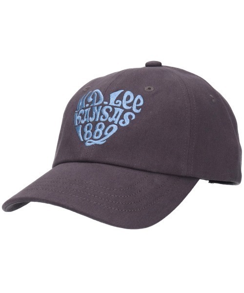 Lee（リー）の「Lee（リー）レタリングロゴ ハートマーク刺繍コットンツイルキャップ メンズ レディース ユニセックス（キャップ・レディース・ピンク/グリーン/アイボリー/ダークグレー/ホワイト×ブルー/ブラック/ブラウン系その他・FREE）」の4枚目の写真