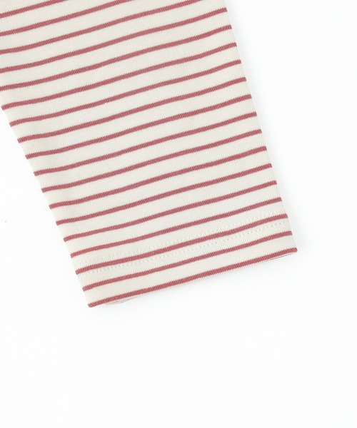 ROSE BUD（ローズバッド）の「【WEB・一部店舗限定】BORDER LAYERED TOPS（Tシャツ/カットソー・レディース・ベージュ/イエロー・ONE SIZE）」の6枚目の写真