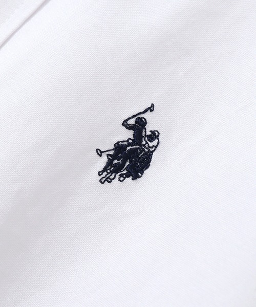 U.S. POLO ASSN.(ユーエスポロアッスン)の「【U.S. POLO ASSN./ユーエスポロアッスン】オックス ワンポイントポニー レギュラーカラー ショート丈 ロングスリーブシャツ(シャツ/ブラウス・レディース・ホワイト/グリーン・LL/M/L)」の21枚目の写真
