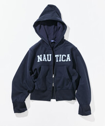 NAUTICA/ノーティカ アップリケロゴフルジップパーカー