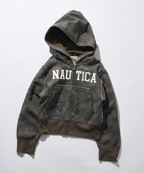 セール】NAUTICA/ノーティカ アップリケロゴフルジップパーカー
