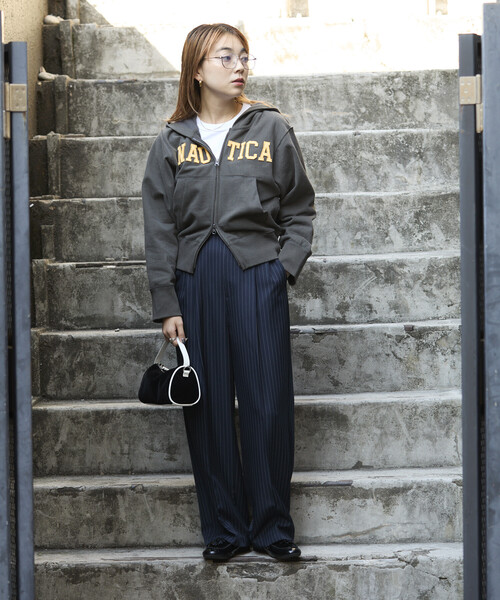 NAUTICA/ノーティカ アップリケロゴフルジップパーカー（パーカー