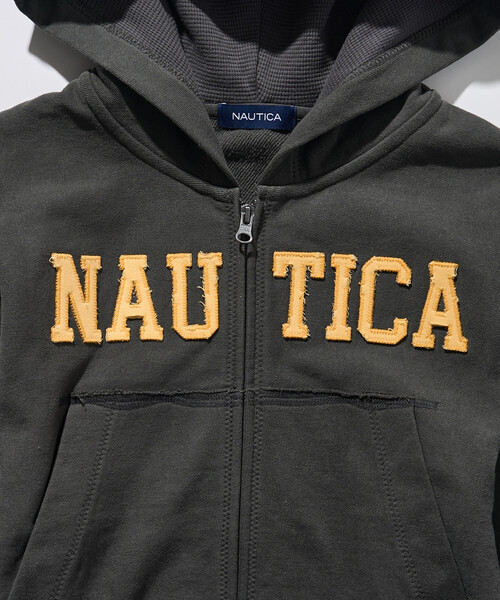 FREAK'S STORE(フリークスストア)の「NAUTICA/ノーティカ アップリケロゴフルジップパーカー(パーカー・レディース・ライトグレー/カモフラージュ/チャコールグレー/ワインレッド/ネイビー/ピンク・フリ-)」の19枚目の写真