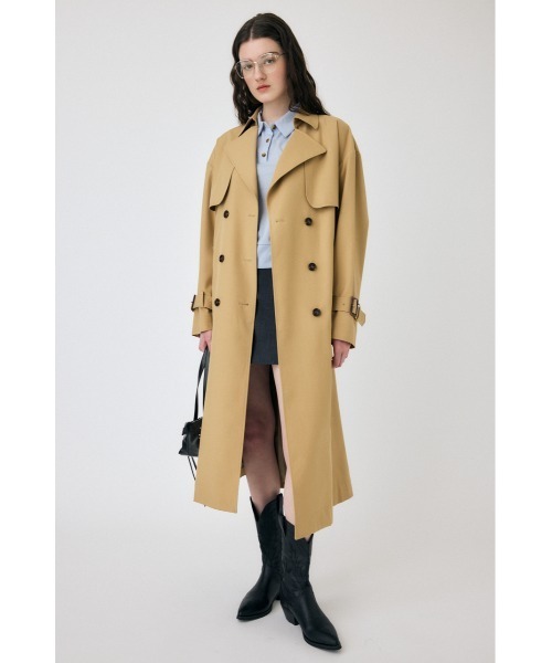 MOUSSY(マウジー)の「LOOSE TRENCH コート(トレンチコート・レディース・ベージュ/ネイビー・1/2)」の5枚目の写真