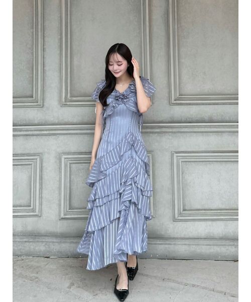 最終値下げ‼️ dazzlin ダズリン　バリエフルイドワンピース　Sサイズ dazzlin ワンピース バリエフルイドワンピース : ZOZOTOWN Yahoo