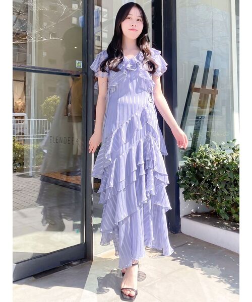 最終値下げ‼️ dazzlin ダズリン　バリエフルイドワンピース　Sサイズ dazzlin（ダズリン）の「バリエフルイドワンピース（ワンピース