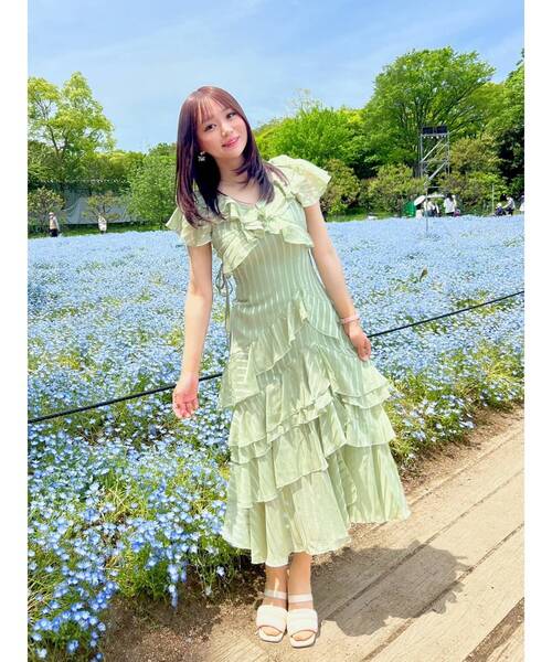 セール】バリエフルイドワンピース（ワンピース）｜dazzlin（ダズリン