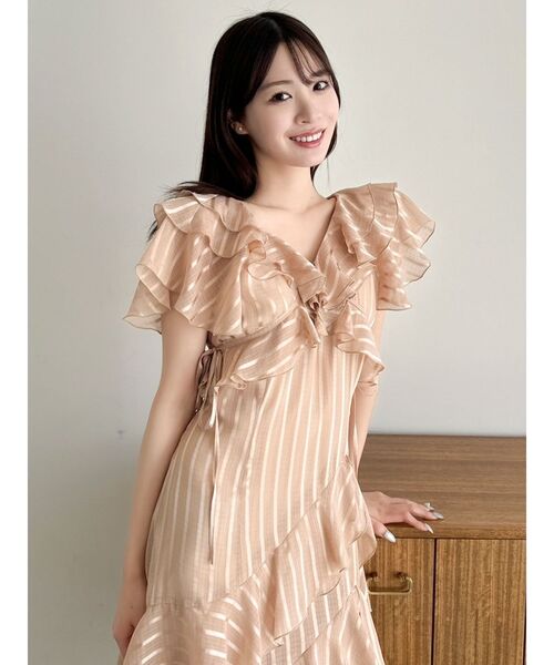 dazzlin(ダズリン)の「バリエフルイドワンピース(ワンピース・レディース・オフホワイト/ピンク/オレンジ/ブルー/グリーン・SMALL/MEDIUM/X-SMALL)」の16枚目の写真