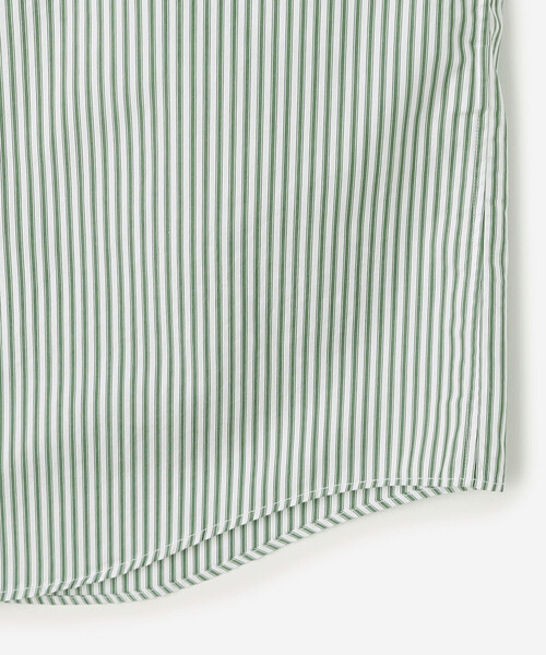 GYMPHLEX（ジムフレックス）の「Gymphlex | ボタンダウン ワイドシャツワンピース STRIPE WOMEN（シャツワンピース・レディース・グリーン系その他・14）」の5枚目の写真