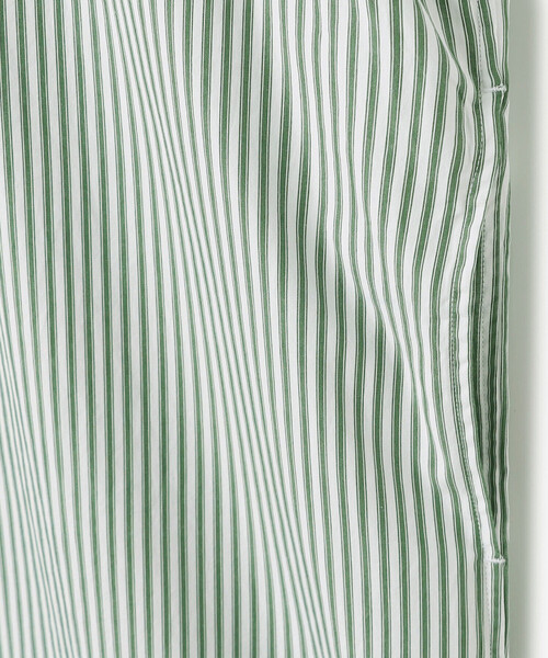 GYMPHLEX（ジムフレックス）の「Gymphlex | ボタンダウン ワイドシャツワンピース STRIPE WOMEN（シャツワンピース・レディース・グリーン系その他・14）」の6枚目の写真