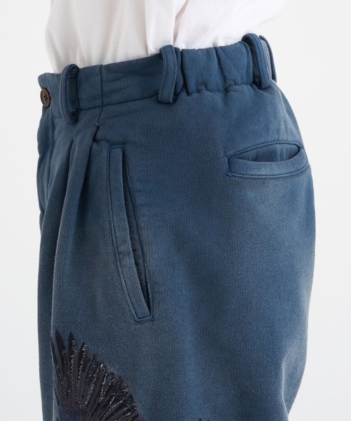 KHOKI(コッキ)の「【KHOKI / コッキ】Vintage-effect sweatpants(スウェットパンツ・メンズ・ネイビー・2/1)」の7枚目の写真