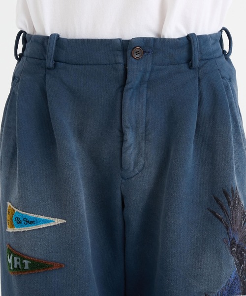 KHOKI(コッキ)の「【KHOKI / コッキ】Vintage-effect sweatpants(スウェットパンツ・メンズ・ネイビー・2/1)」の6枚目の写真