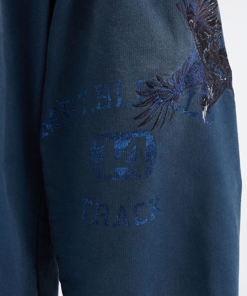 KHOKI(コッキ)の「【KHOKI / コッキ】Vintage-effect sweatpants(スウェットパンツ・メンズ・ネイビー・2/1)」の13枚目の写真