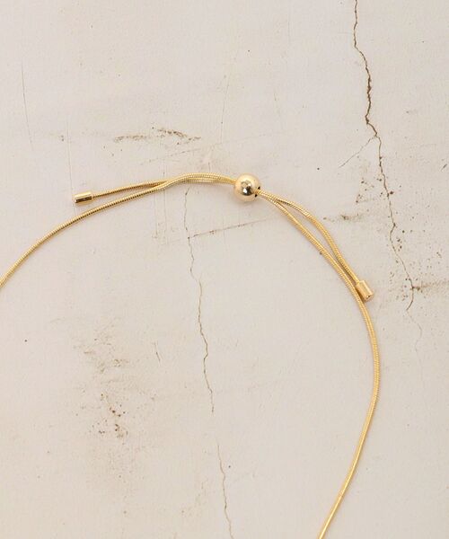 le.coeur blanc(ルクールブラン)の「ボールチェーンスライドネックレス(ネックレス・レディース・ゴールド・FREE)」の5枚目の写真