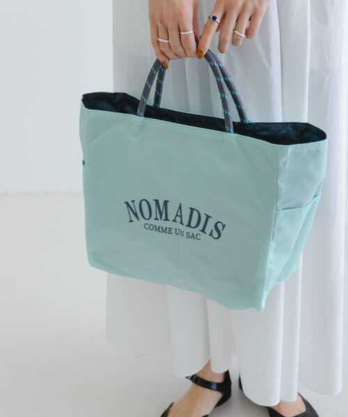 NOMADIS（ノマディス）の「『一部別注カラー』NOMADIS　SAC2 WIDE（トートバッグ・レディース・ネイビー/ライトブルー/ライトピンク・ONE）」の12枚目の写真