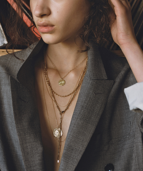 GIGI（ジジ）の「【GIGI/ジジ】ゴールドラインネックレス（ネックレス・レディース・ゴールド・FREE）」の2枚目の写真