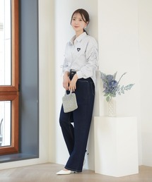 ウエスト調整 美シルエット デニムパンツ le reve vaniller