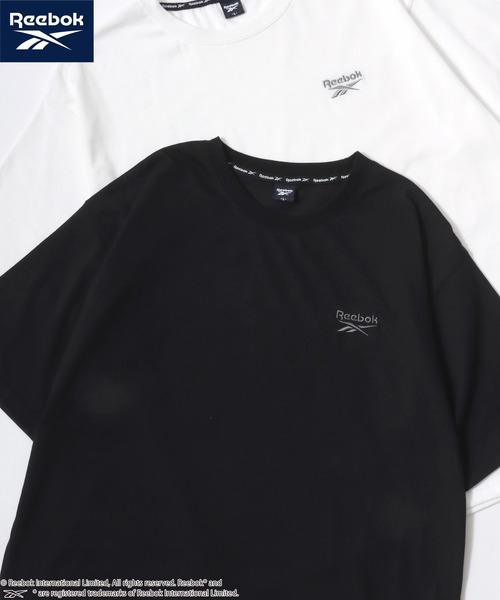Reebok（リーボック）の「Reebok/リーボック 別注 オーバーサイズ ロゴ ワンポイント刺繍 半袖Tシャツ/無地T/レディース メンズ（Tシャツ/カットソー・メンズ・ホワイト系その他/ブラック系その他/ホワイト系その他2/ネイビー/ブラック/ホワイト・M/L/LL）」の5枚目の写真