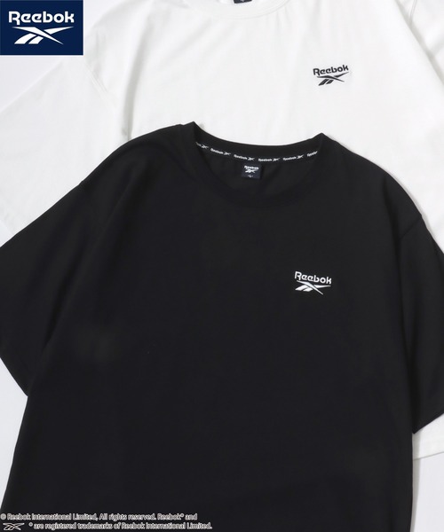 Reebok（リーボック）の「Reebok/リーボック 別注 オーバーサイズ ロゴ ワンポイント刺繍 半袖Tシャツ/無地T/レディース メンズ（Tシャツ/カットソー・メンズ・ホワイト系その他/ブラック系その他/ホワイト系その他2/ネイビー/ブラック/ホワイト・M/L/LL）」の4枚目の写真