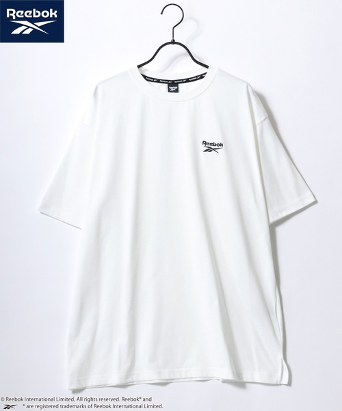 Reebok（リーボック）の「Reebok/リーボック 別注 オーバーサイズ ロゴ ワンポイント刺繍 半袖Tシャツ/無地T/レディース メンズ（Tシャツ/カットソー・メンズ・ホワイト系その他/ブラック系その他/ホワイト系その他2/ネイビー/ブラック/ホワイト・M/L/LL）」の22枚目の写真