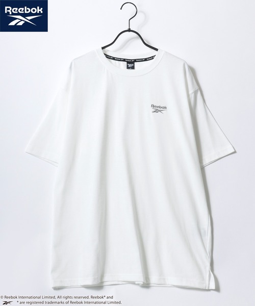 Reebok（リーボック）の「Reebok/リーボック 別注 オーバーサイズ ロゴ ワンポイント刺繍 半袖Tシャツ/無地T/レディース メンズ（Tシャツ/カットソー・メンズ・ホワイト系その他/ブラック系その他/ホワイト系その他2/ネイビー/ブラック/ホワイト・M/L/LL）」の20枚目の写真