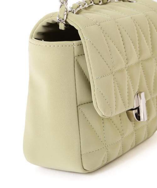PROPORTION BODY DRESSING（プロポーションボディドレッシング）の「パウダータッチキルトミニショルダー / 1215181406（ショルダーバッグ・レディース・オフホワイト/ライトグリーン/ブラウン・ﾌﾘ-）」の5枚目の写真
