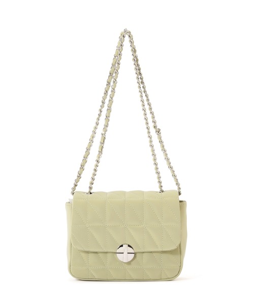 PROPORTION BODY DRESSING（プロポーションボディドレッシング）の「パウダータッチキルトミニショルダー / 1215181406（ショルダーバッグ・レディース・オフホワイト/ライトグリーン/ブラウン・ﾌﾘ-）」の7枚目の写真