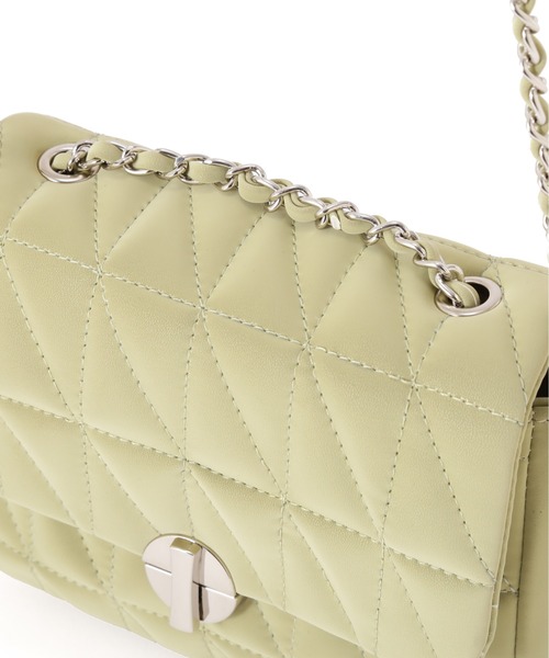 PROPORTION BODY DRESSING（プロポーションボディドレッシング）の「パウダータッチキルトミニショルダー / 1215181406（ショルダーバッグ・レディース・オフホワイト/ライトグリーン/ブラウン・ﾌﾘ-）」の11枚目の写真