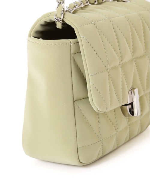 PROPORTION BODY DRESSING（プロポーションボディドレッシング）の「パウダータッチキルトミニショルダー / 1215181406（ショルダーバッグ・レディース・オフホワイト/ライトグリーン/ブラウン・ﾌﾘ-）」の13枚目の写真