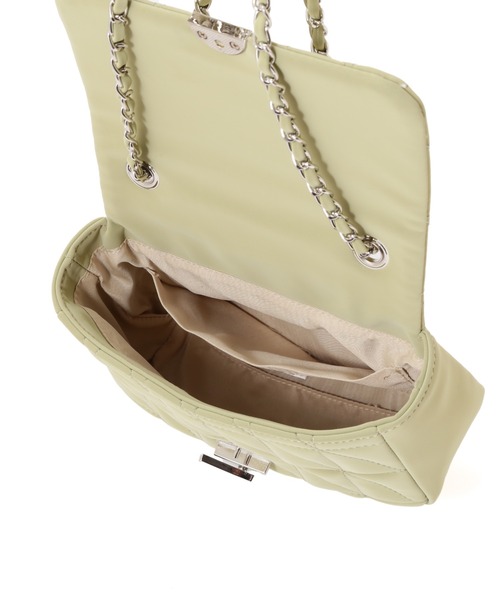 PROPORTION BODY DRESSING（プロポーションボディドレッシング）の「パウダータッチキルトミニショルダー / 1215181406（ショルダーバッグ・レディース・オフホワイト/ライトグリーン/ブラウン・ﾌﾘ-）」の14枚目の写真
