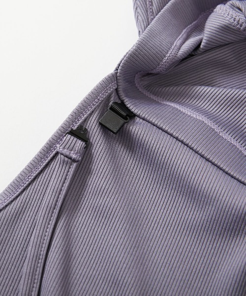 devirock(デビロック)の「UVカット 日よけガード付き ガールズ スイムキャップ(あご紐付き)(スイムグッズ・キッズ・グリーン/パープル系/アイボリー・L/M)」の7枚目の写真