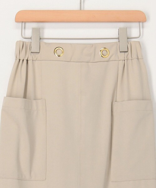 MICO COULIER（ミコクリエ）の「CICA配合サークルストレッチスカート（スカート・レディース・ベージュ/ブラック・38/36）」の12枚目の写真