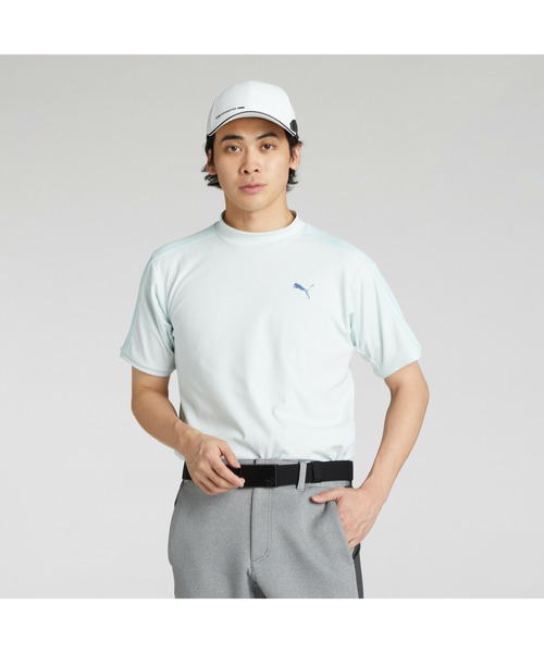 PUMA(プーマ)の「PUMA プーマ メンズ ゴルフ PF テック ライン 3D モックネック 半袖 シャツ(Tシャツ/カットソー・メンズ・ホワイト系その他/ブラック/ライトブルー・LARGE/MEDIUM/XX-LARGE/SMALL/X-LARGE)」の7枚目の写真