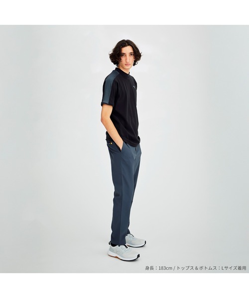PUMA(プーマ)の「PUMA プーマ メンズ ゴルフ PF テック ライン 3D モックネック 半袖 シャツ(Tシャツ/カットソー・メンズ・ホワイト系その他/ブラック/ライトブルー・LARGE/MEDIUM/XX-LARGE/SMALL/X-LARGE)」の5枚目の写真