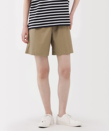 婦人 洗いざらし ブロードショートパンツ