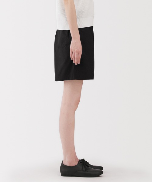 無印良品（ムジルシリョウヒン）の「婦人　洗いざらし　ブロードショートパンツ（その他パンツ・レディース・ブラック/ライトピンク/カーキ/ダークネイビー/キャメル/ベージュ・M/S/XL/L）」の8枚目の写真