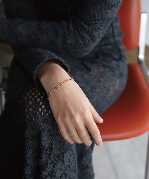 TEN.（テン）の「18KGP レクトチェーンブレスレット（ブレスレット・レディース・ゴールド・FREE）」の4枚目の写真