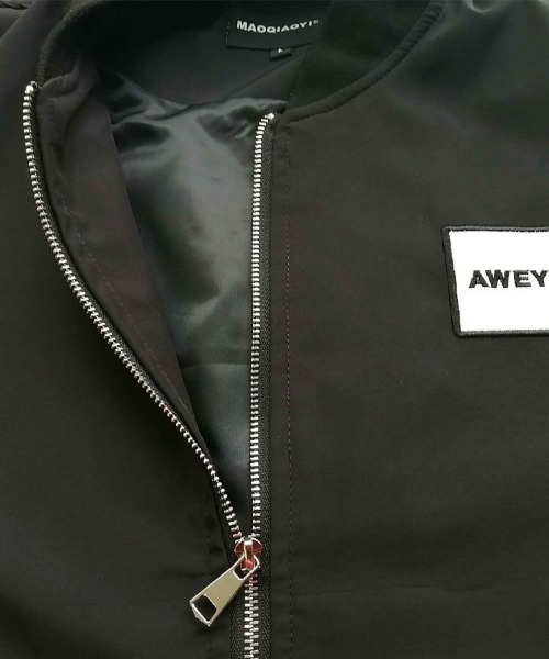 Dalfwin(ダールフィン)の「秋アウター ショート丈 AWEY3ZONEラベルデザインMA-1ブルゾン(MA-1・レディース・ブラック・LARGE/MEDIUM/X-LARGE)」の13枚目の写真