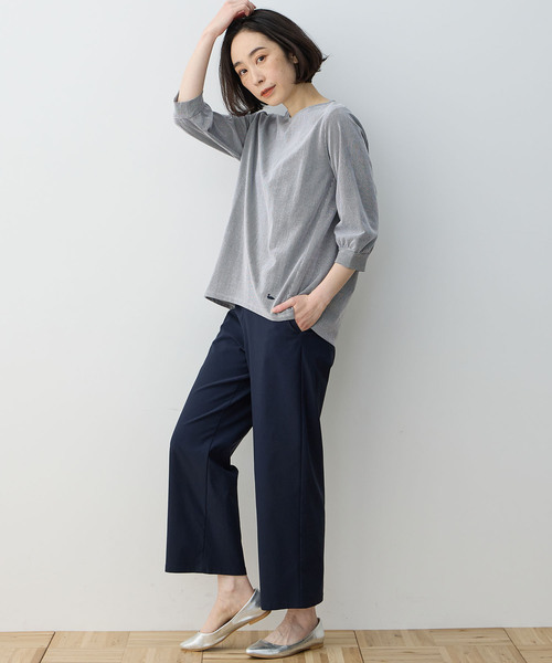 DECOY SINCE 1981(デコイシンスイチキュウハチイチ)の「【2025年春夏】パフスリーブストライププルオーバー(Tシャツ/カットソー・レディース・ブルー/ネイビー/グリーン・M/L/LL/3L/4L)」の22枚目の写真
