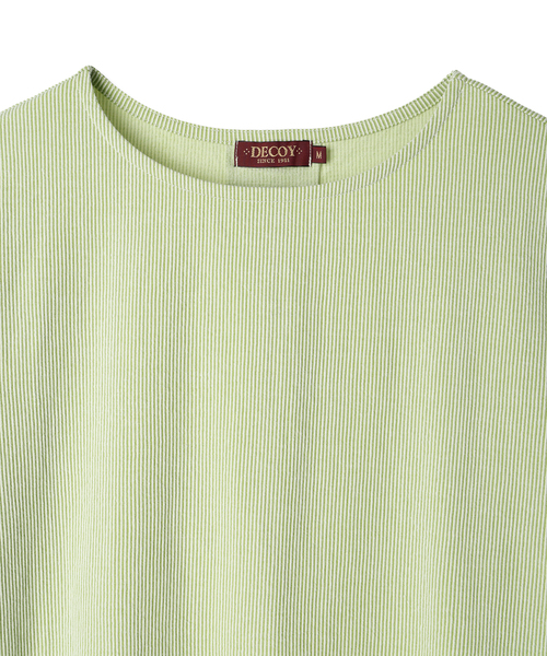 DECOY SINCE 1981(デコイシンスイチキュウハチイチ)の「【2025年春夏】パフスリーブストライププルオーバー(Tシャツ/カットソー・レディース・ブルー/ネイビー/グリーン・M/L/LL/3L/4L)」の16枚目の写真