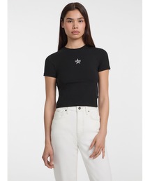 GUESS JEANS Ss Cn Baby Emb Star Tee 半袖Tシャツ レディース