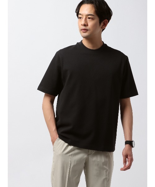 オフィT／Tシャツ／半袖／ウォッシャブル／プレーティング鹿の子