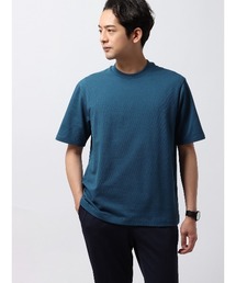 オフィT Tシャツ 半袖 ウォッシャブル プレーティング鹿の子