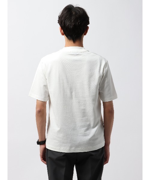 SUIT SQUARE（スーツスクエア）の「オフィT Tシャツ 半袖 ウォッシャブル プレーティング鹿の子（Tシャツ/カットソー・メンズ・ホワイト系/ブラック系/グレー系/ブルー系・LL/3L/S/M/L）」の7枚目の写真