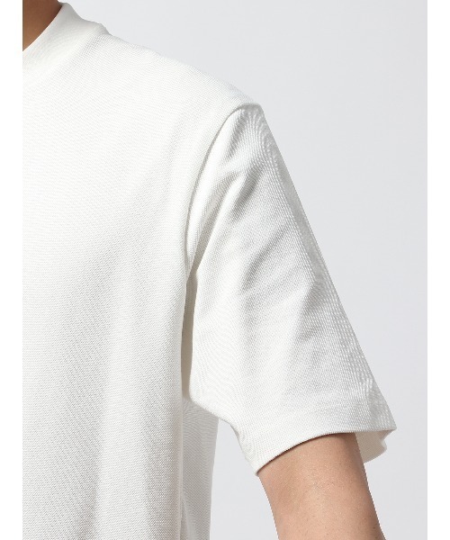 SUIT SQUARE（スーツスクエア）の「オフィT Tシャツ 半袖 ウォッシャブル プレーティング鹿の子（Tシャツ/カットソー・メンズ・ホワイト系/ブラック系/グレー系/ブルー系・LL/3L/S/M/L）」の9枚目の写真