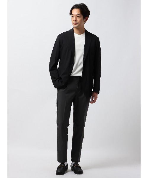 SUIT SQUARE（スーツスクエア）の「オフィT Tシャツ 半袖 ウォッシャブル プレーティング鹿の子（Tシャツ/カットソー・メンズ・ホワイト系/ブラック系/グレー系/ブルー系・LL/3L/S/M/L）」の14枚目の写真